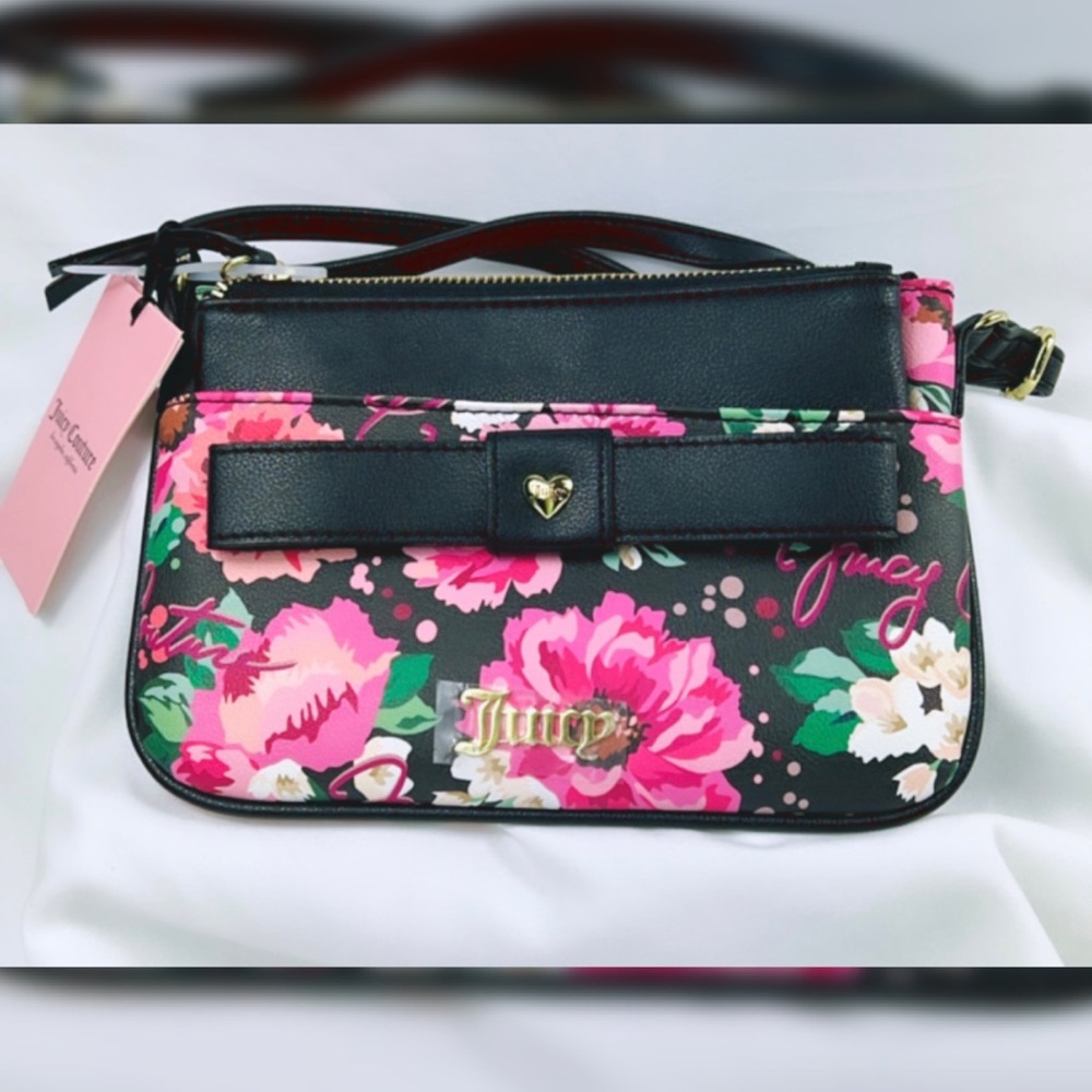 Juicy Couture Petal Bill Peek A Bow Crossbody
